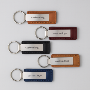 Venta al por mayor personalizado Metal cuero Llavero Cuero Nfc personalizado etiqueta negocios llaveros con Nfc Chip Social Media - Product Image 5