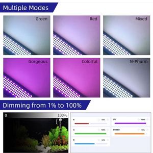 Hafta <span class=keywords><strong>Aqua</strong></span> RGB klip tuzlu su akvaryum LED ışık, Z400Z deniz, bitki için 6 renk ile 90W balık tankı ışık - Product Image 4