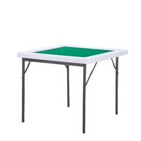 Table de Mahjong pliable simple Wind Sparrow, table pliante carrée, table moulée par soufflage, aucun assemblage requis, table en plastique