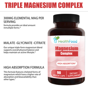 OEM ODM Custom Calm Magnesium Complex Capsules Sleep Support <b>Supplement</b> 300 mg Magnesium Boost Muscle Function Capsules - Product Image 4