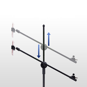 Overhead <span class=keywords><strong>Tripod</strong></span> núi linh hoạt Cross Bar <span class=keywords><strong>ARM</strong></span> với người giữ điện thoại và bóng Head đứng phụ kiện cho điện thoại - Product Image 4