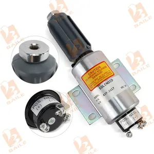 Fuel Shut Off Stop Solenoid 24V 437-2617 589-91 For Perkins