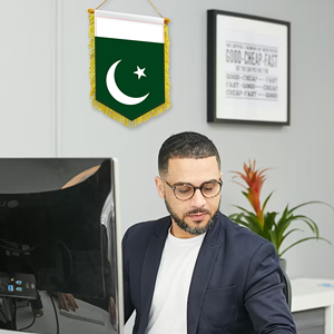 Mini 20x30cm Pennant Car Flags Pakistan Wall Decor Display Accessories <b>Small</b> <b>Ornaments</b> for Hanging - Product Image 2