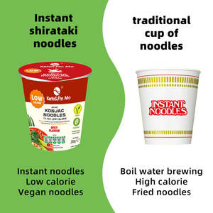 Keto cibi all'ingrosso istantanea tazza di pollo spaghetti istantanei Pasta Ramen - Product Image 5