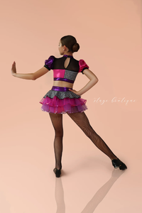Vêtements de danse pour filles Crop Top Stage Boutique Sequin Fringe Jazz/ Tap Dance Wear Girls Dance Leotard for Performance - Product Image 3