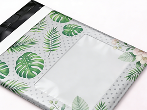 Sobres de Polipropileno Tropicales con Ventana |   Bolsas de Envío Impermeables y Resistentes a Desgarros para Ropa y Regalos - Product Image 2