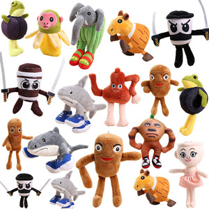 Juguetes de peluche del personaje Brainrot de Tung Sahur, estilo italiano, Tralalero Tralala, llavero de peluche Brainrot - Product Image 1