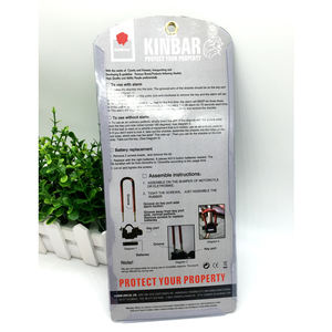 KINBAR उच्च गुणवत्ता मोटरसाइकिल साइकिल यू ताला अलार्म ताला - Product Image 6