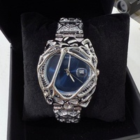 Nouveautés Montre Homme Luxe Mode Forme Toile d'Araignée Extraterrestre Reloj Montre-bracelet en Acier Inoxydable Étanche Montres à Quartz pour Hommes