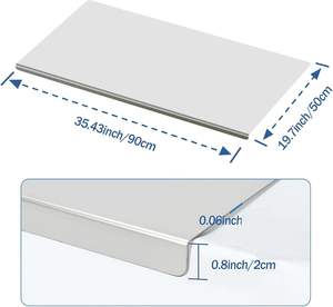 Tabla de Cortar Extra Grande Personalizable de Doble Cara, de Acero Inoxidable 304, Engrosada, Antideslizante, para Amasar y Hornear, Tabla de Cocina - Product Image 3