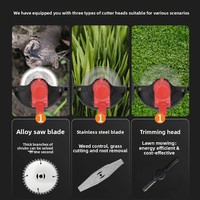 Tondeuse à gazon électrique OEM S--153, petite tondeuse à gazon domestique à batterie lithium, coupe-herbe multifonction pour le désherbage du jardin
