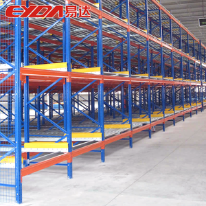 Sıcak satış otomatik yerçekimi palet akış rafı sistemi verimli çelik depo istifleme rafları ve raflar sıcak satış - Product Image 1