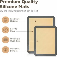 Nouveau design, grand tapis de cuisson en silicone antiadhésif pour la cuisson du pain