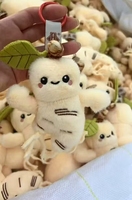 Cadeau promotionnel : Boîte mystère de jouets en peluche porte-clés, succès transfrontalier - Figurines mignonnes à base de plantes tels que le ginseng, le yam, la datte rouge et les champignons Reishi