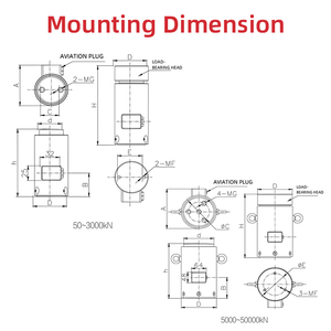 Bên phải nhà máy sản xuất t197 công suất lớn thép không gỉ tải tế bào cảm biến sản xuất - Product Image 2