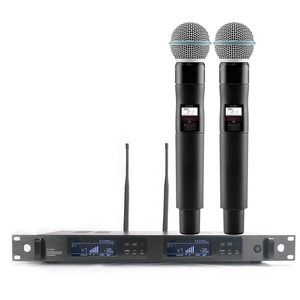 Profesional True Diversity Dual Channel <span class=keywords><strong>QLXD24</strong></span> QLXD4 Micrófono vocal BETA87 Micrófono inalámbrico - Product Image 3