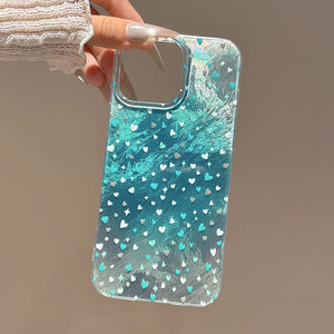 เคสโทรศัพท์มือถือลายหินอ่อนสุดหรู รุ่นบลูโอเชียน ฮอลิเดย์ ซีรีส์ วัสดุ PC+TPU สำหรับ iPhone 11-16 Pro Max ป้องกันการกระแทก - Product Image 3