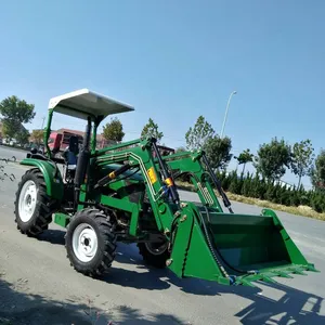 50 PS 4x4 Kompakt traktoren Traktoren mit Frontlader und Bagger lader