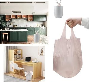 Bolsas de Basura para Baño Huamaohengchun de 4 Galones, 5 Rollos/100 Unidades, Bolsas de Basura Pequeñas con Asas para Oficina, Baño y Contenedor de Basura - Product Image 5