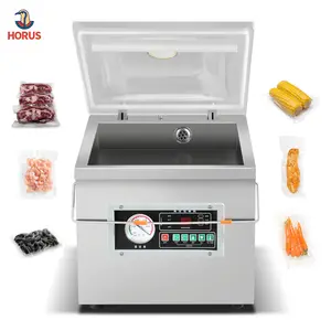 Strong suction full vacuum Small size sealing machine for both dry and wet food