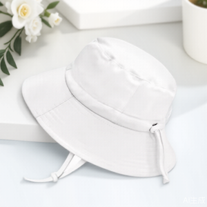 Sombreros de Sol para Niños Pequeños, con Rayas, para Playa, Verano, Marca <span class=keywords><strong>JAN</strong></span> & JUL, con Correa Ajustable, Visera, Cordón y Botón - Product Image 4