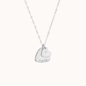 Collana con Cuore Inciso in Acciaio Inossidabile, Personalizzabile con Nome e Data, Gioiello <span class=keywords><strong>Regalo</strong></span> <span class=keywords><strong>per</strong></span> Mamma, Sorella, Moglie, Amiche - Product Image 5