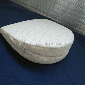 Almohada de cuña de espuma viscoelástica de lujo para embarazo con cremallera central, tejido transpirable y funda de bambú lavable, venta al por mayor - Product Image 5