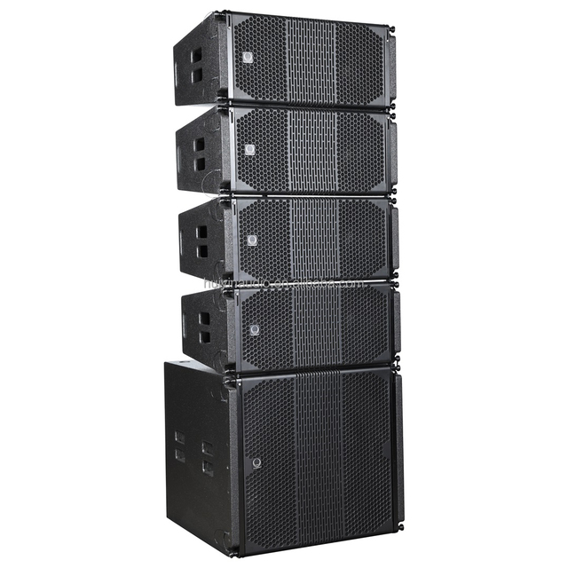 LA210 LA18W 8+4 Movable Line Array Speaker Dual 10 Inch 2 Way Speaker 18 Inch Subwoofer Line Array for Performance 5000 Audience