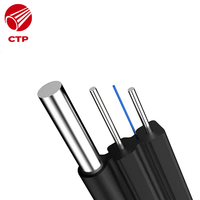 Câble de réseau optique FTTH G657A à 10 conducteurs, connexion SC, gaine LSZH, câble plat pour usine, intérieur