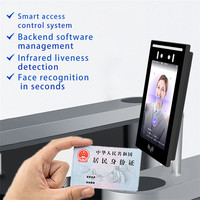 Sistema de asistencia de tiempo de control de acceso profesional Multi-idioma Android Smart Identity Verificación Reconocimiento facial Reinicio