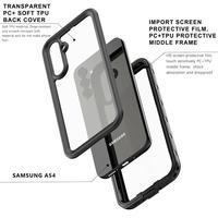 Casing Galaxy A54 tahan air tahan guncangan 6, 5 kaki/2M tahan air untuk Samsung A54 dengan pelindung layar bawaan