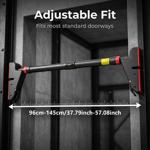 TOPTONS Barra per <span class=keywords><strong>Trazioni</strong></span> Orizzontale Rinforzata, Montaggio a Parete in Acciaio per Palestra Domestica - Product Image 3