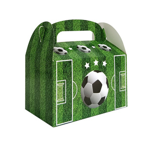Football Series Boxes <strong>Green</strong> Field Matches Party Candies <strong>Gifts</strong> White Cardstock Western Pastries and Portable Boxes - Product Image 5