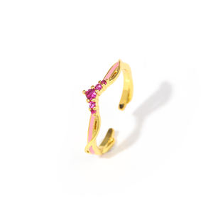 Tomoe <span class=keywords><strong>Mami</strong></span> Senior mujer compañero de escuela Cosplay anillo de dedo ajustable piedra preciosa Anime Puella Magi Madoka Magica anillos para niñas - Product Image 2