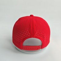 Casquette Hip Hop Streetwear avec Broderie 3D, Logo Personnalisé, Perforations Laser Rouges, Casquette Snapback pour Skateboard, Streetwear Urbain, Usage Quotidien