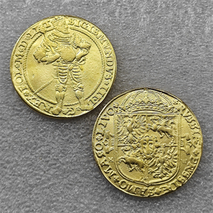 Pièces de monnaie commémoratives de style antique en or de Pologne, cadeaux, décoration de la maison - Product Image 1