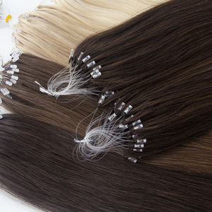 2026年新品 H6 高品质羽毛 100% 人发原生雷米隐形双拉单漂白人发接发波浪发 - Product Image 2