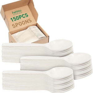 Fourchette jetable en amidon de maïs biodégradable du fabricant, 6 et 7 pouces, pour repas - Product Image 1