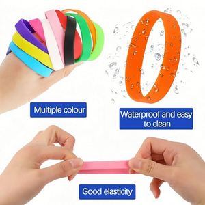 Pulseras de Silicona Personalizadas, Kit de Pulseras de Goma de Colores Surtidos para Deportes, Juegos, Fiestas, Marcadores de Vasos, para Mujeres y Hombres - Product Image 4