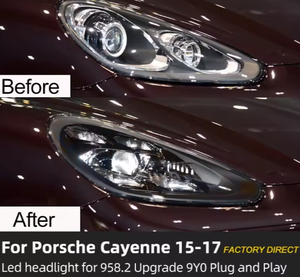 Faro Delantero AURON con Tecnología Quad-Beam CSP LED, 12V 6000K 36W 6000 Lúmenes, Alta Potencia, Nuevo para 2015-2017 958.2, Retrofit Universal - Product Image 4