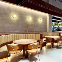 Meubles de restaurant commerciaux modernes, sièges et tables pour cafés et restaurants de restauration rapide