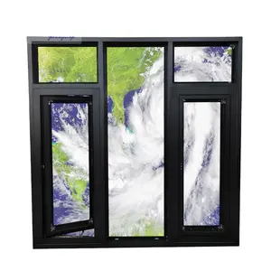 Florida Hurricane Impact Aluminum Safety Laminated Glass Multipoint Lock T T Windows