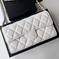 Dompet Kartu Desainer Fashion untuk Wanita, Dompet Koin Mini & Kantung Paspor Merek Mewah dengan Rantai