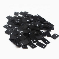 Étiquettes de vêtements, étiquettes d'usine, lavables, cousues, étiquettes tissées avec numéros de série et tailles