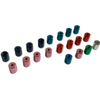 Raccord en laiton pour la réfrigération, pièces de climatisation, cuivre coloré, surface lisse, bouchon de bouteille de réfrigérant rond avec verrouillage de sécurité et clé