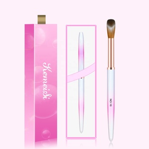 KEMEISI pincel acrílico Rosa holográfico de calidad superior <span class=keywords><strong>Kolinsky</strong></span> 100% pincel para decoración de uñas logotipo personalizado - Product Image 4