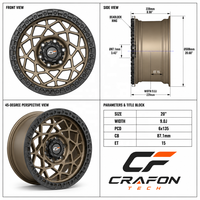 Jantes en bronze forgé robustes CF, nouvelles, personnalisées, 18-22 pouces, 6x135 PCD pour F-150 XLT/Lariat/Raptor/Platinum ODM