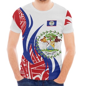 Prodotti di tendenza esclusivi di personalizzazione Belize grandi dimensioni sfuse moda classica HD <span class=keywords><strong>t</strong></span>-<span class=keywords><strong>shirt</strong></span> da uomo stampa su richiesta - Product Image 2