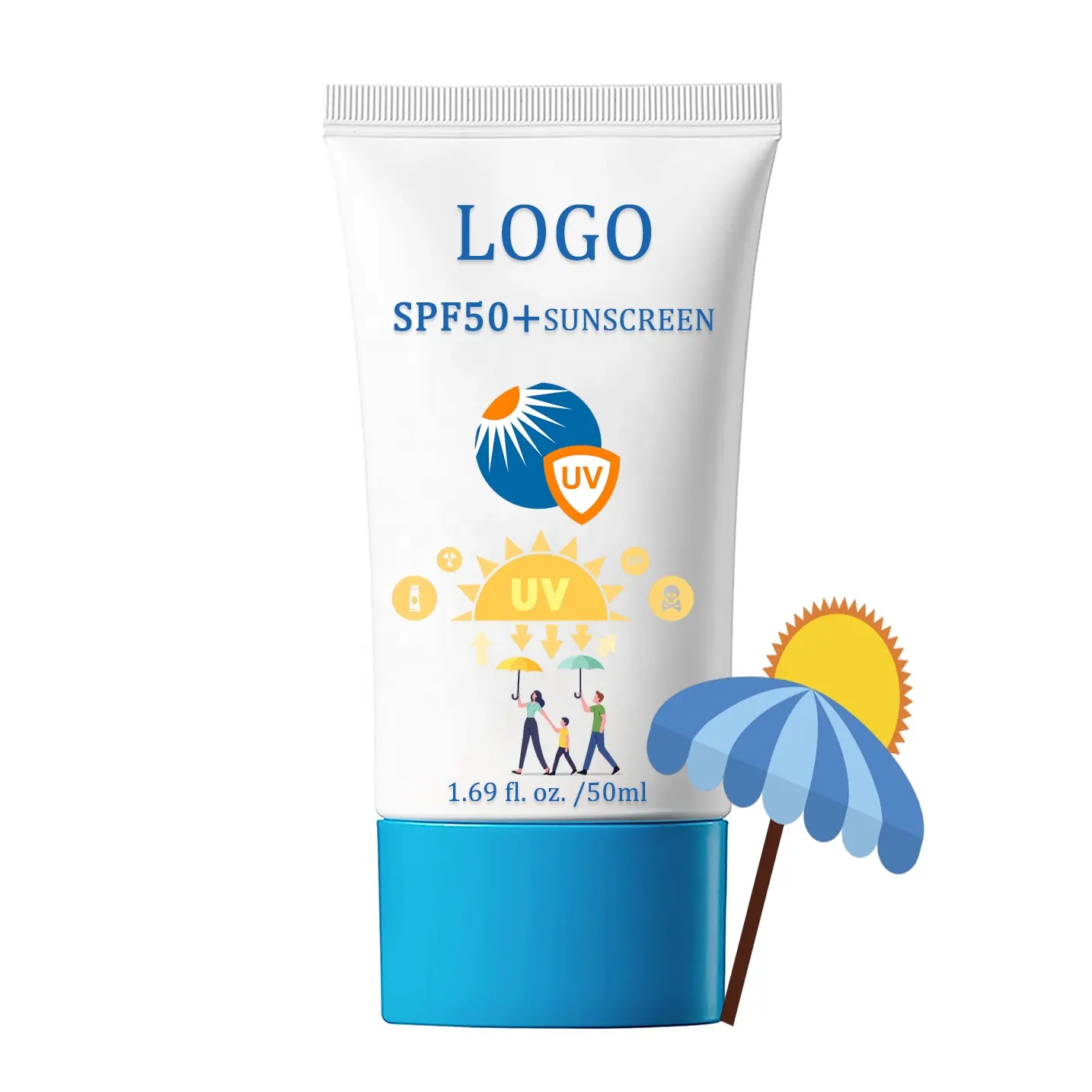 Reef Safe Spf 50 Sunscreen Protection Cream For Face And Body 80min Water And Sweat Resistant
