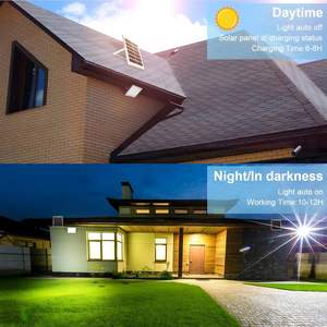 ไฟสปอร์ตไลท์โซลาร์เซลล์ LED สำหรับภายนอกอาคาร กำลังไฟ 100W 200W 300W 400W 500W ระยะไกล สำหรับสวน วัสดุอะลูมิเนียม มาตรฐาน IP65 ขายส่ง - Product Image 6